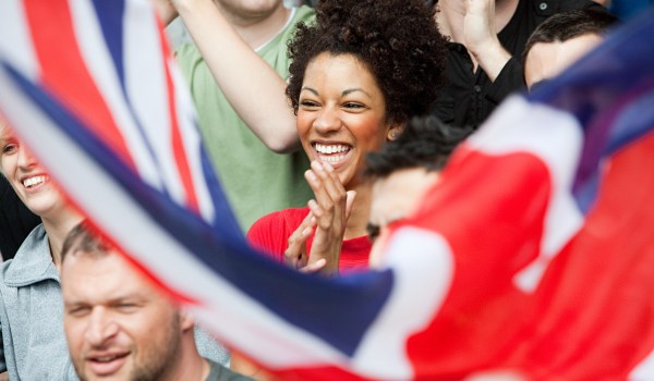 fan experience fan in crowd cheering for team