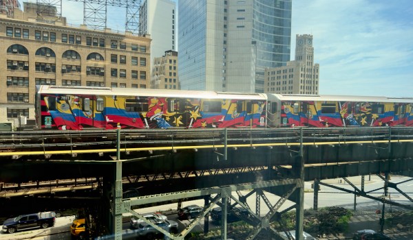 mta train wrapped for world cup 2026 transporation new york